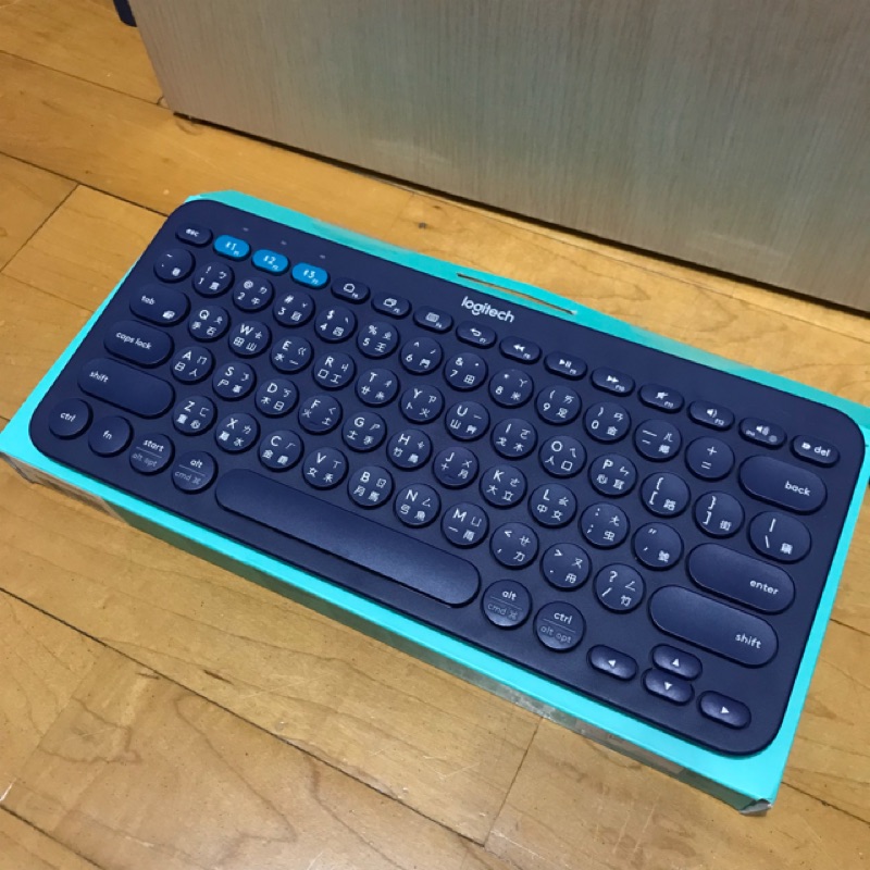 [僅拆封試按] Logitech 羅技 K380 藍色 跨平台 藍芽鍵盤