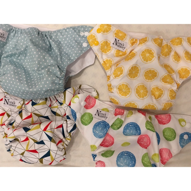 Nora’s nursery 布尿布 二手少用 5組 加上6條內襯
