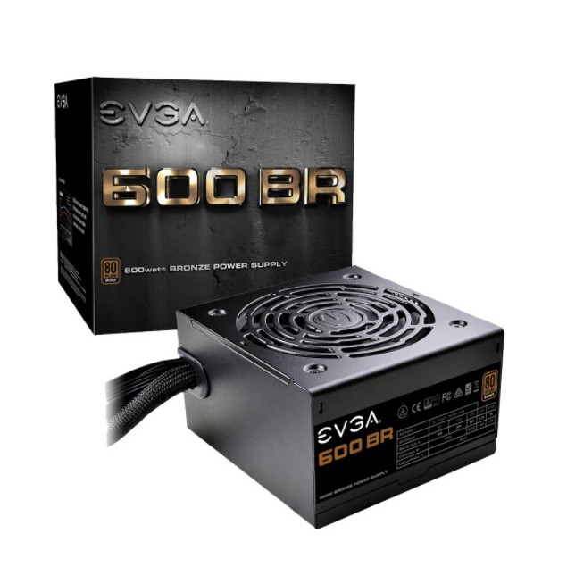 EVGA 艾維克 600 BR 600W 80+銅牌(DC-DC/靜音風扇/長140mm/五年保固)電源供應器 廠商直送