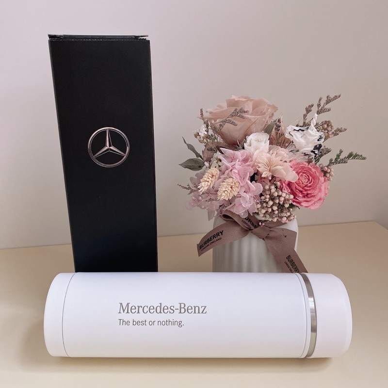 [全新] Mercedes-Benz 賓士 2020 全新 超有質感白色保溫瓶