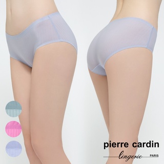 【pierre cardin 皮爾卡登女性內衣】典雅織紋細孔無痕平口褲