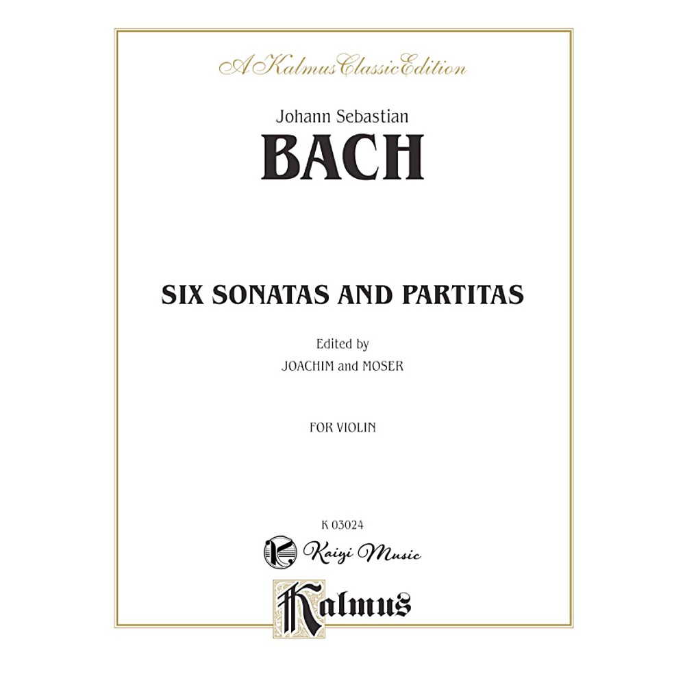 【凱翊︱Kalmus】巴哈小提琴奏嗚曲與組曲Bach Sonatas & Partitas Violin國小國中指定曲