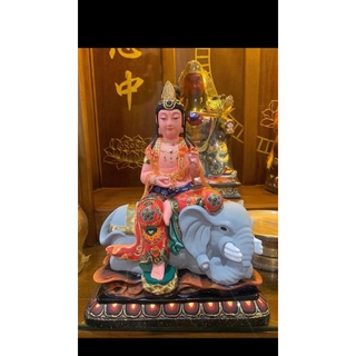全新木雕神像神尊 文殊普賢 8吋8