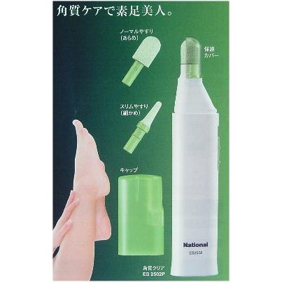 W 日本panasonic素足美人電動去硬皮角質器es 2502p 日本製明星愛用去死皮磨皮二種磨頭 蝦皮購物