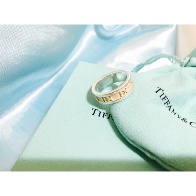 【保證真品】Tiffany &amp; Co. 純銀羅馬數字戒指 Atlas