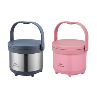 THERMOS 膳魔師TCRA-3000不鏽鋼色/粉色 不鏽鋼真空燜燒鍋 燜燒保溫提鍋 內外層不鏽鋼 #304 附內鍋