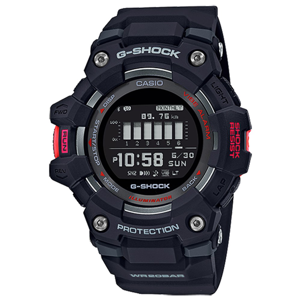 ∣聊聊可議∣CASIO 卡西歐 G-SHOCK G-SQUAD 智能藍牙多功能運動電子錶 GBD-100-1