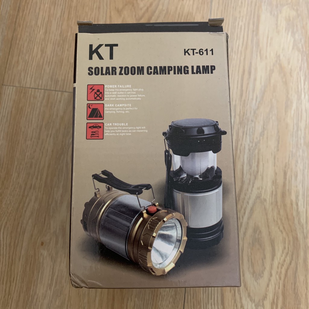 多功能 露營燈 手提燈 太陽能 KT Solar Zoom Camping Lamp KT-611