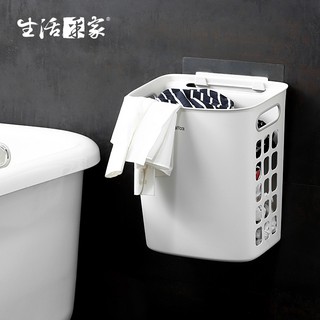 ☆免運費☆浴室強力無痕貼換洗衣物髒衣籃 大人小孩髒汙隔夜待洗衣褲 置物收納#57038