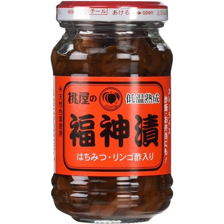 日本 桃屋 福神漬 調製蔬菜 榨菜醬菜罐 玻璃罐裝