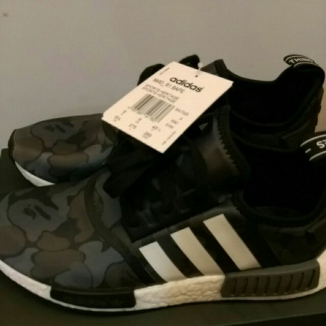 Adidas Bape聯名款NMD 黑色US9.5