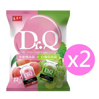 盛香珍 Dr.Q 雙味蒟蒻水蜜桃+白葡萄 420g x 2包