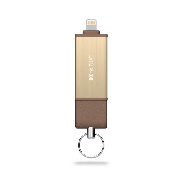 【ADAM】iKlips DUO 32GB 蘋果iOS USB 3.1極速雙向隨身碟 (Gold-金色)