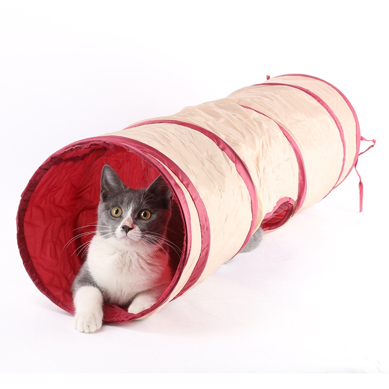 免運 貓玩具 可折帳篷貓通道  貓隧道 滾地龍 貓用品 貓咪爬行