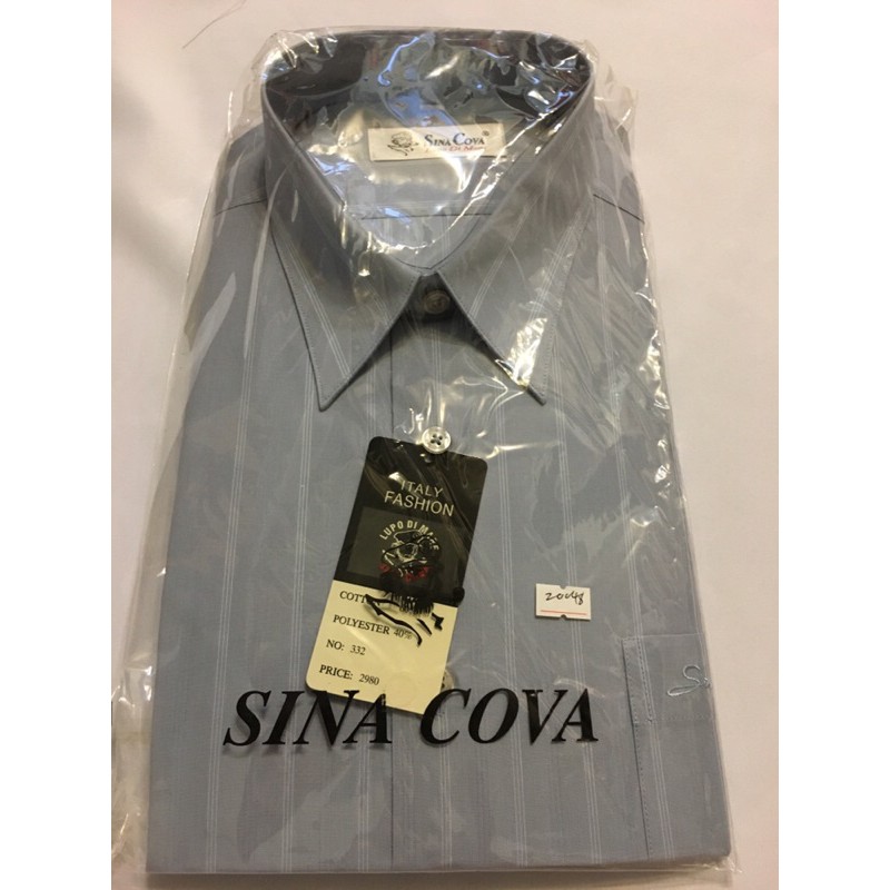 義大利老船長 Sina Cova百貨專櫃 長袖襯衫 素色襯衫 尺寸LL(16.5）