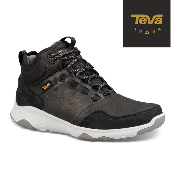 【Teva】Arrowood 2 Mid WP 全真皮 防水 輕量 中筒防潑水休閒鞋 /黑 T52