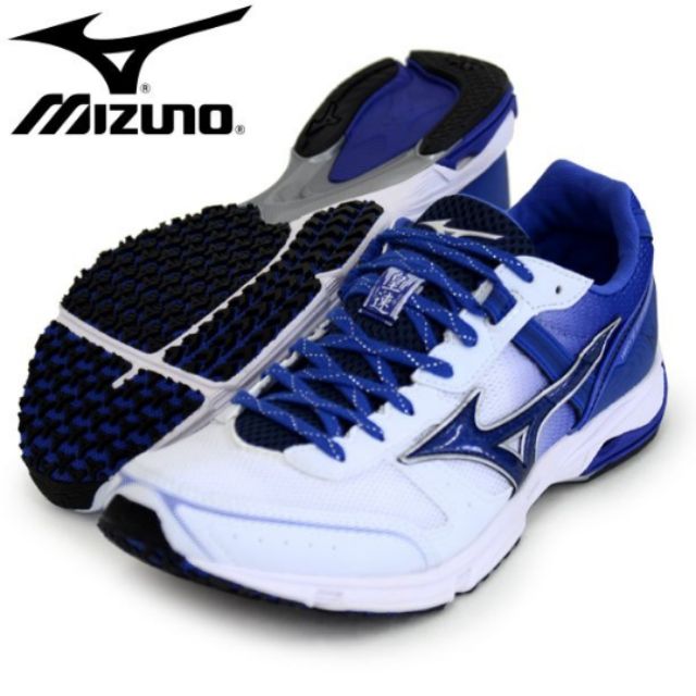 【65折】美津濃 MIZUNO 皇速三代男路跑鞋 WAVE EMPEROR 3 J1GA187627(白/藍)