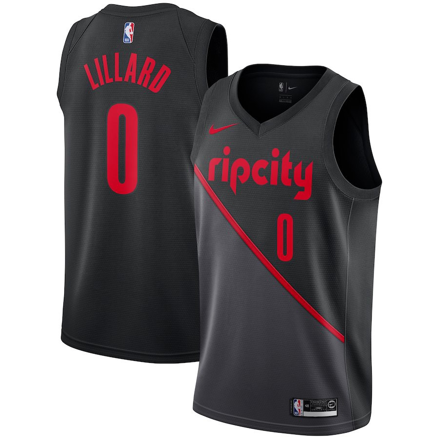Nba 球衣nike 18 19賽季波特蘭拓荒者隊0號利拉德籃球衣新版城市版damian Lillar 蝦皮購物
