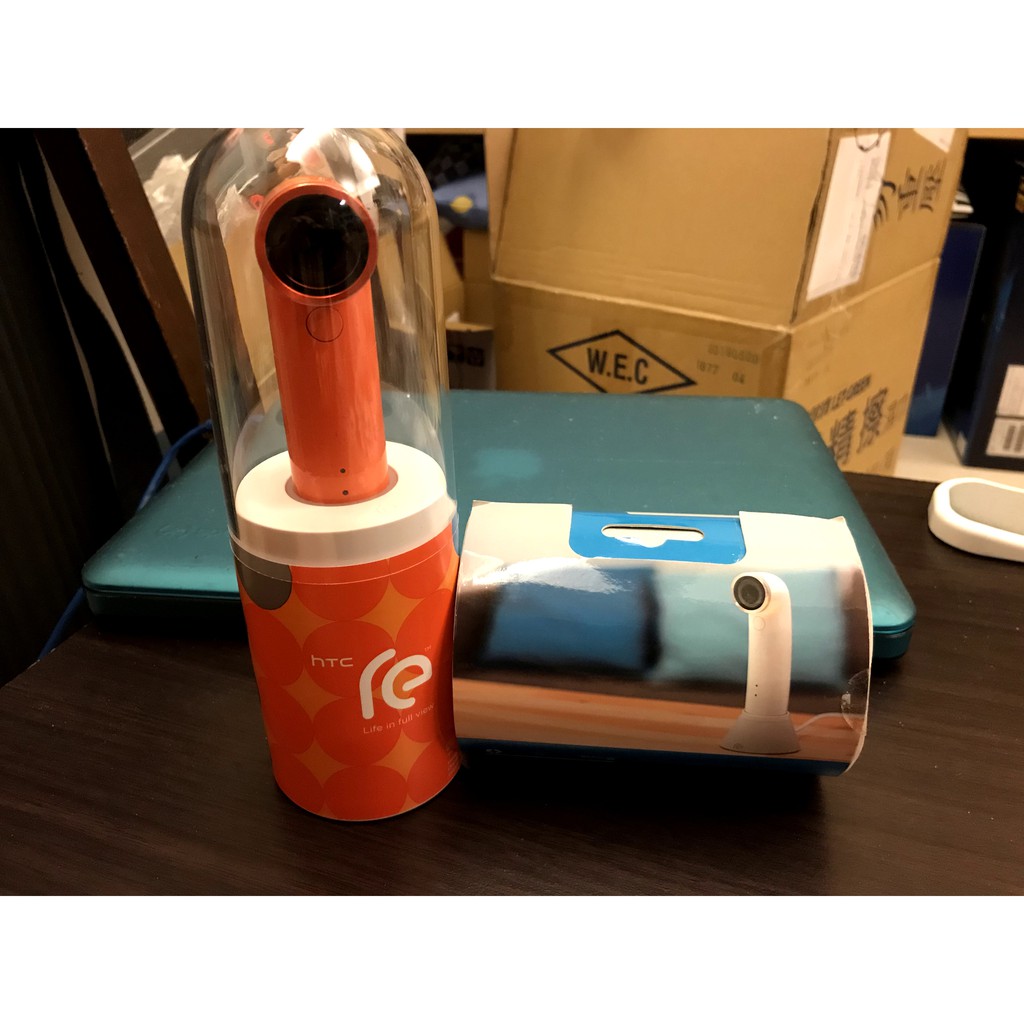二手九成新 原廠 橙色 HTC RE 迷你攝錄影機 行車紀錄器 防水攝影機(誠可議)