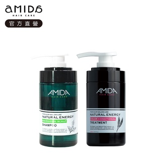 【蝦皮特選】Amida 蜜拉小洗護組合(平衡去脂洗髮精250ml+角質蛋白護髮素250ml)