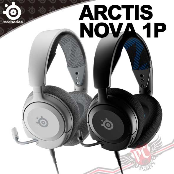 賽睿 SteelSeries ARCTIS NOVA 1P 耳機 黑/白 PC PARTY