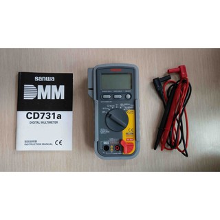 日本 SANWA 數位萬用表 CD731a (日本製造) 數位萬用電表 數位三用電表 電錶 萬用錶 (有使用過)
