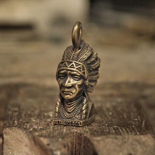【METALIZE】黃銅印地安酋長吊飾 官方直營店鋪