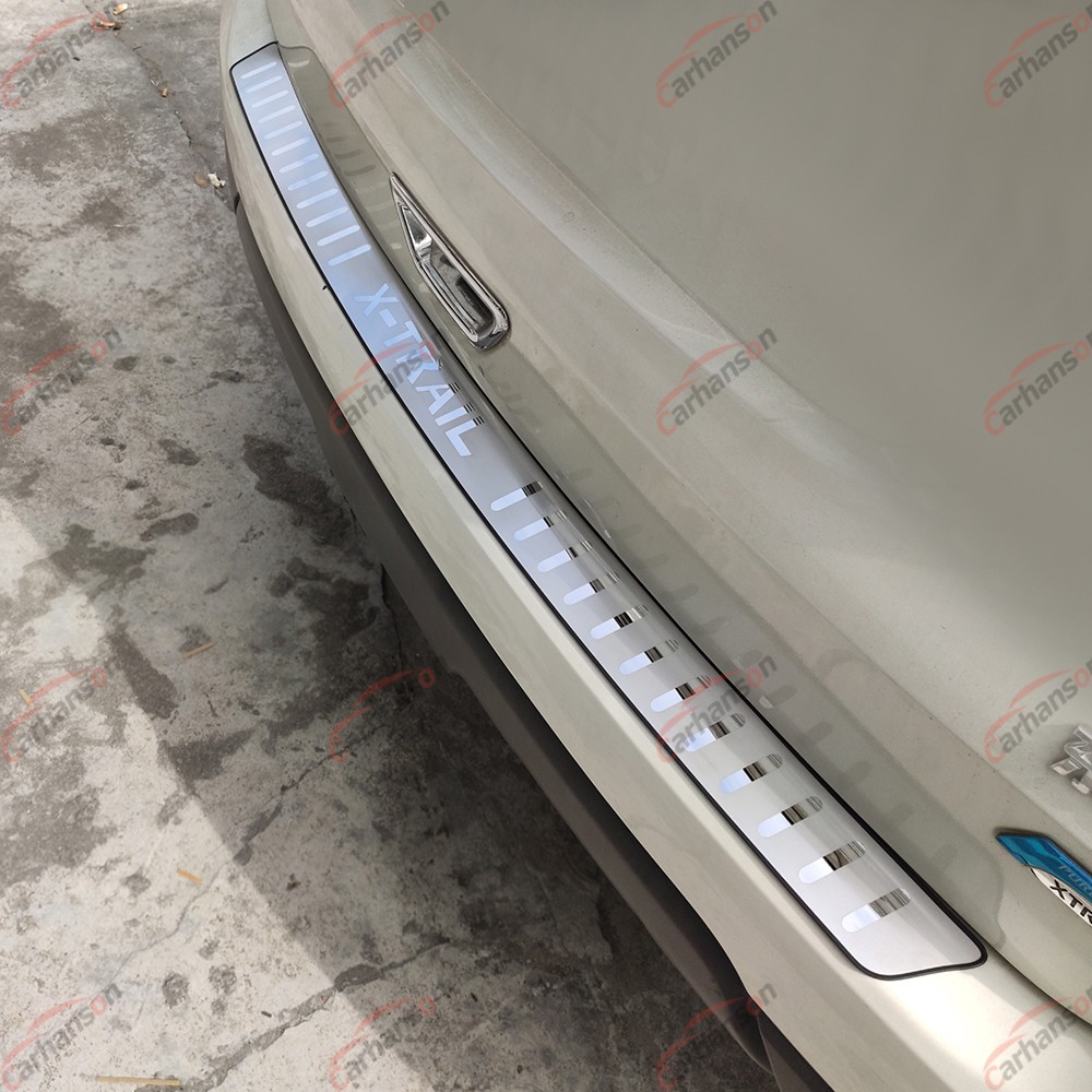 適用於日產奇駿 Nissan X-Trail T32 不鏽鋼後護板 2014-2020 後備箱保險杠飾條 改裝專用