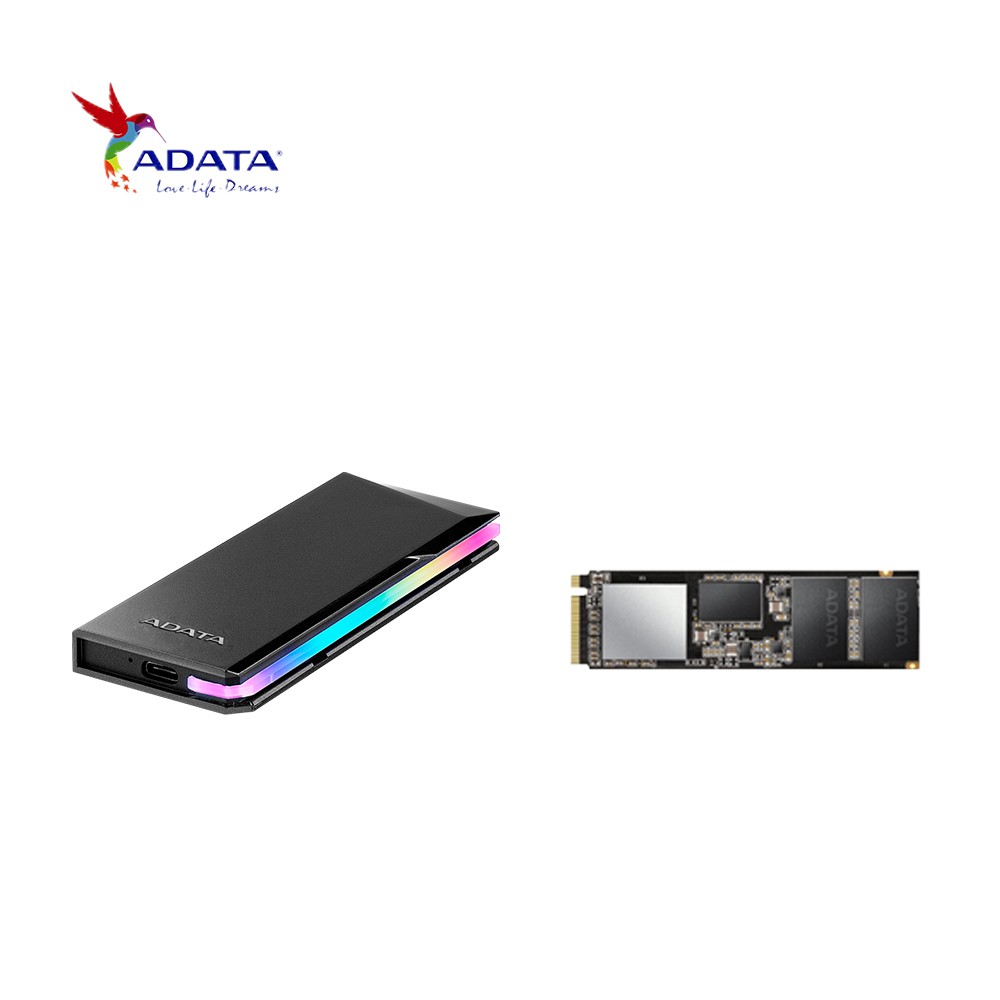 【威剛組合】 EC700 2.5吋 USB3.1 防塵防震硬碟外接盒+XPG SX8200 Pro 512G 廠商直送