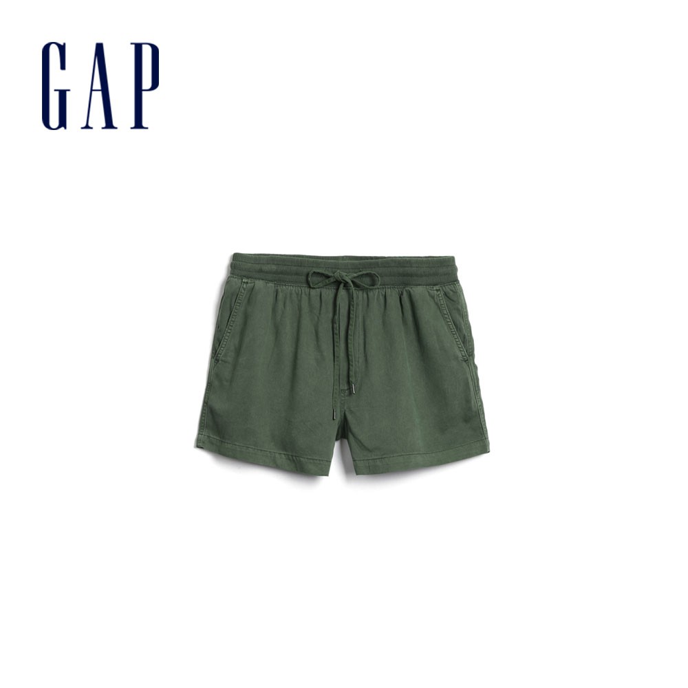 Gap 女裝 鬆緊工裝短褲-花旗松綠色(543310)