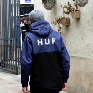 正品 HUF 3M 反光 衝鋒衣 風衣外套 夾克 防風 防水 嘻哈 饒舌 HIP HOP 美版 尺寸S M