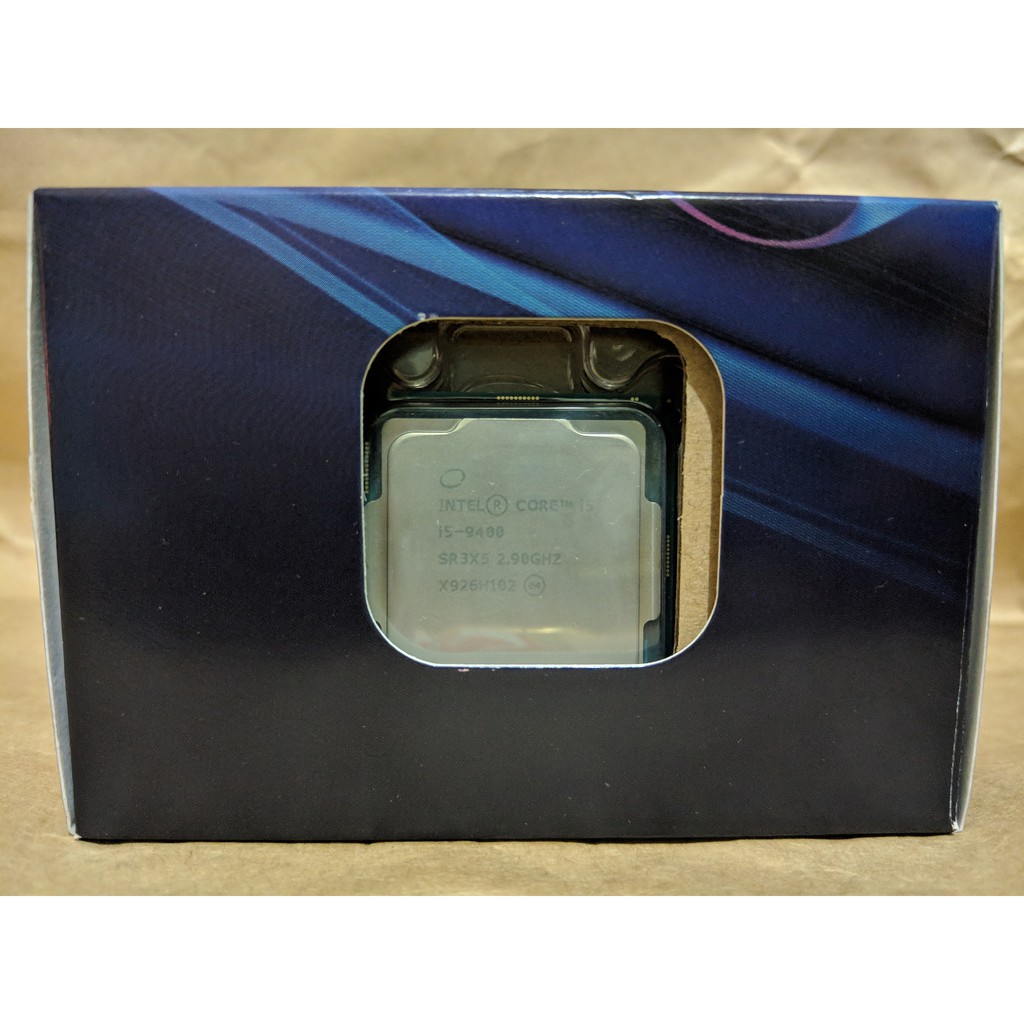 近全新盒裝，Intel Core i5-9400 第9代處理器，原廠保固到2022.11.23 ，附全新風扇，捷元公司貨