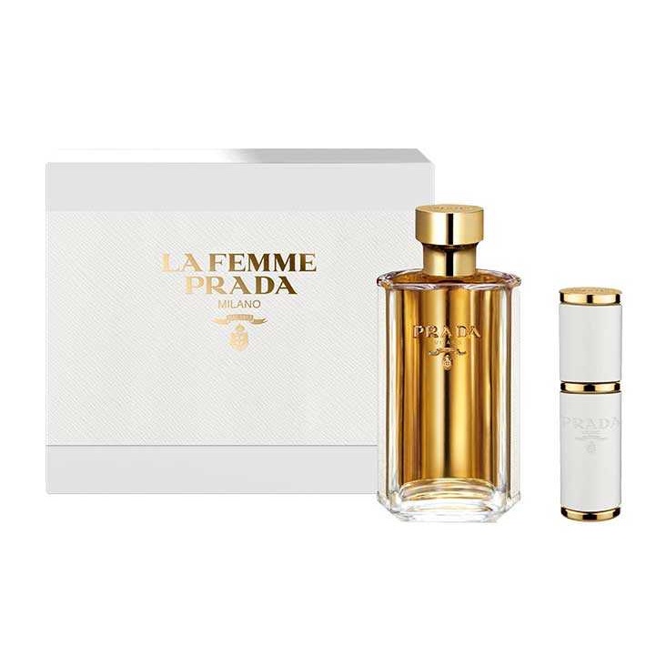 Prada La Femme 女性淡香精禮盒組(淡香精100ml+淡香精8ml)【日韓美妝】