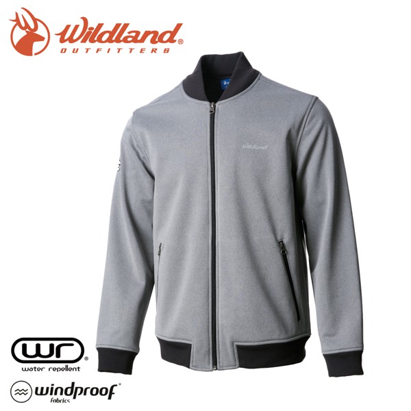 【Wildland 荒野 男 防潑防風保暖飛行外套《灰》】0A72916/夾克/棒球外套/運動外套/悠遊山水