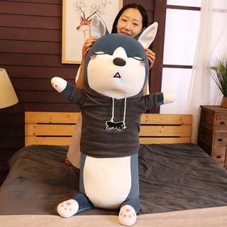 特惠🚀🚀✨哈士奇毛絨玩具 熊公仔 睡覺抱枕 布娃娃 可愛女孩床上玩偶 兒童節禮物