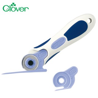 又敗家 日本Clover可樂牌拼布割絨技法28mm圓刃棘輪圓切割刀57-505滾輪式切割刀滾刀拼布刀切布刀旋轉切刀旋轉刀