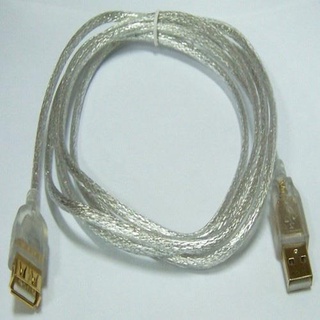 i-wiz USB 2.0 A公A母 透明延長線 5M
