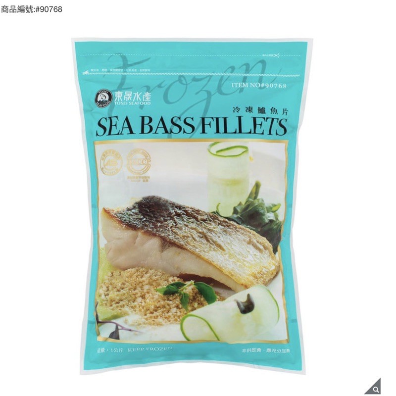 Costco 好市多 東晟 冷凍金目鱸魚 鱸魚排 鱸魚片 1公斤