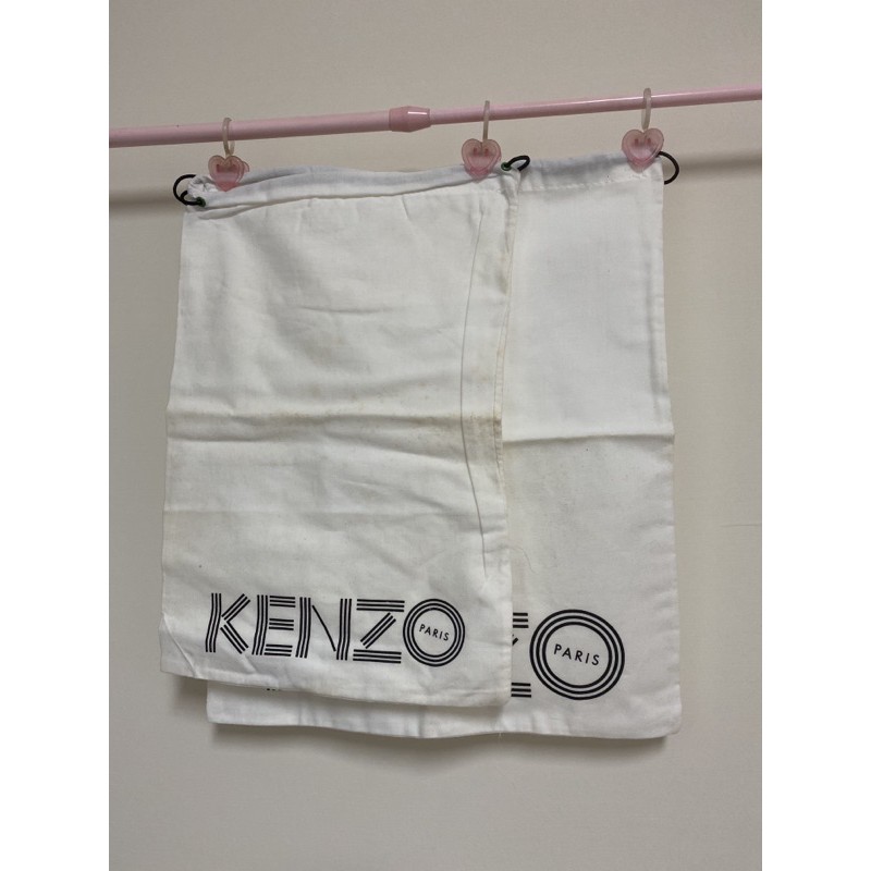 全新 有黃斑 Kenzo 鞋袋 帆布束口收納袋 洗過就會變乾淨 懶得整理 便宜出售
