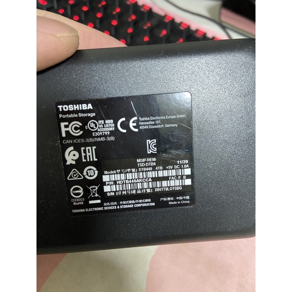 Toshiba 4TB(黑) Canvio Basics(USB3.2 Gen1Type-C 下標前提問