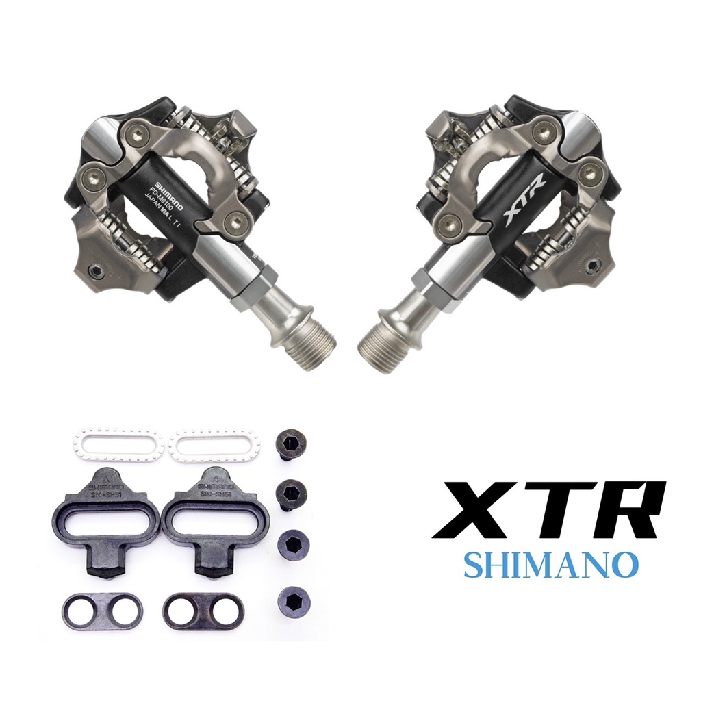 SHIMANO XTR PD-M9100 登山車踏板 卡踏 SPD 越野 縮短軸心款式/正常軸心款式，內附SH51扣片