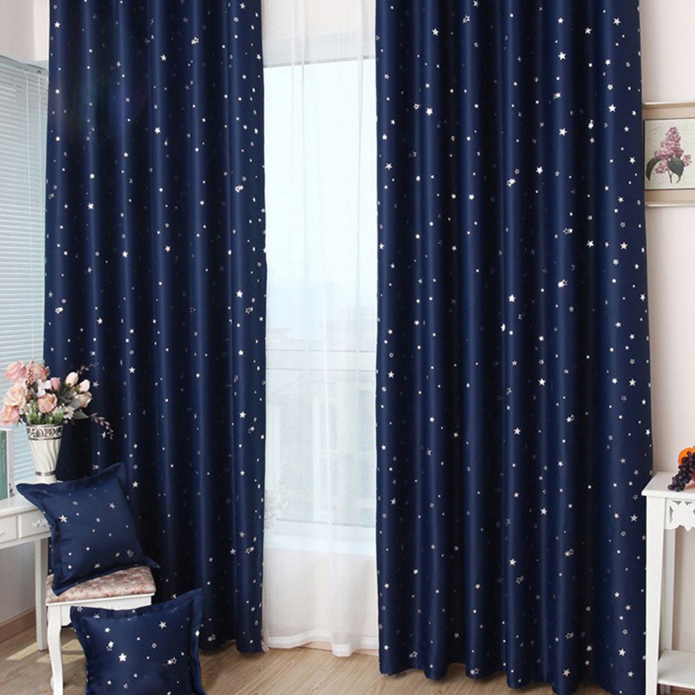 【伙拼市集】 訂製窗簾 滿天星 遮光 星空 窗簾200cmX165cm