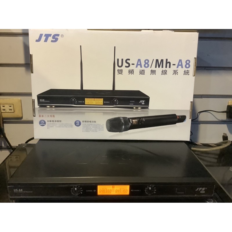 JTS US-A8 UHF液晶顯示 聲音混厚 無須出力 好唱 公司貨【苔盛音響】