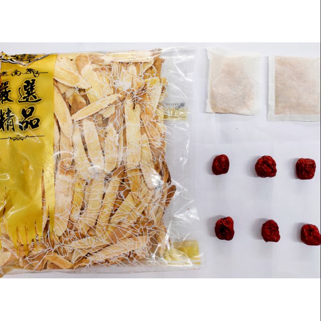 黃耆正北耆紅棗藥膳包600g 黃耆片沖泡飲品團購人氣美食伴手禮素食養生茶人蔘鬚當歸片紅蔘白木耳