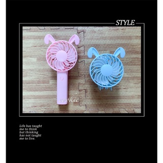 動物造型 迷你摺疊電風扇 mini fan 粉 / 藍