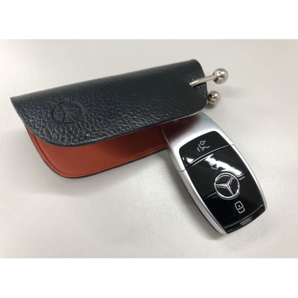Mercedes- Benz 日本賓士原廠正牛皮時尚 鑰匙保護套 鑰匙皮套 保護套
