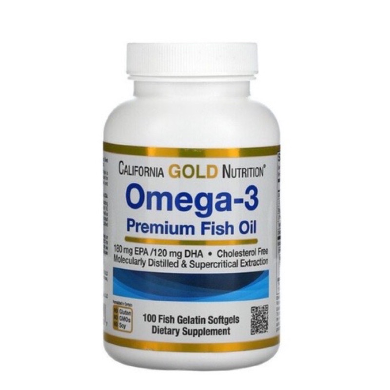 iHerb 現貨 California Gold Omega3 魚油100顆