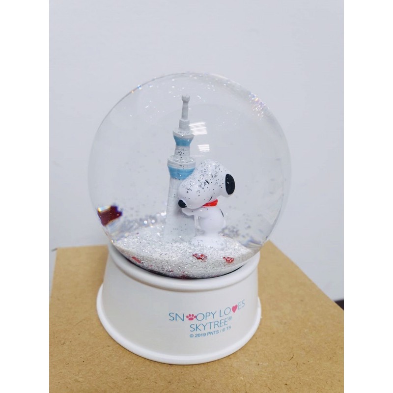 現貨 日本東京限定晴空塔snoopy 史努比水晶球 蝦皮購物
