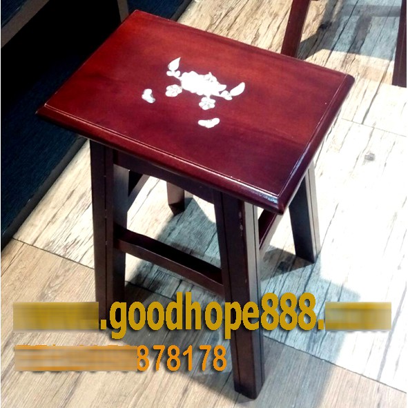 Goodhope松河-HVT-8311-吉品鑲貝實木餐椅/古椅/鼓椅/板凳/工作洽談椅/聚會椅(小吃/食堂/餐廳/飯麵)
