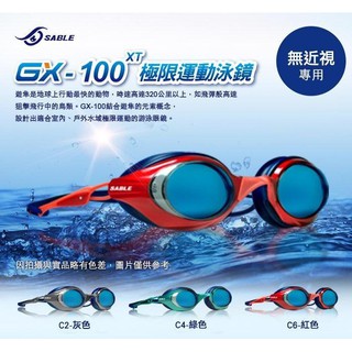 【三鐵共購】【SABLE 黑貂】 GX-100 極限運動泳鏡